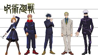 Jujutsu Kaisen | Characters Height Comparison