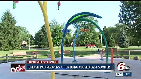 Splash pad in Knightstown reopens