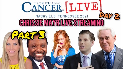 Chrissie Mayr Live at Truth About Cancer Convention! Kristin Davis, Roger Stone, Eric Trump