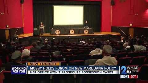 Forum on Mosby's policy for prosecuting marijuana possession
