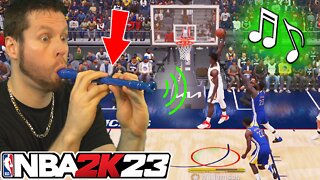 Playing NBA 2K23 with a FLUTE!