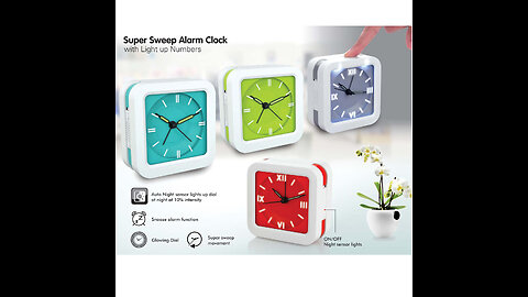 Super Sweep Alarm Clock With Light Up Number