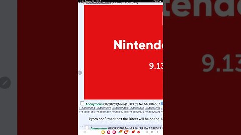 very accurate leaker claims nintendo direct September 13th