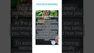 Busted Keto Myth of the Day - Everyone Has the Same Carb Needs. .