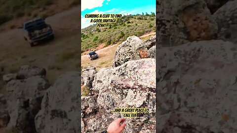 Climbing a Cliffside to Glass and Call… #hunting #elk