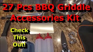 27 Pcs BBQ - Grill - Griddle Accessories Tool Kit - Review