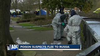 Suspects in woman's poisoning escape to Russia