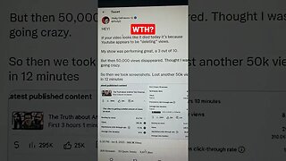 Youtube Appears To Be "DELETING" Views!