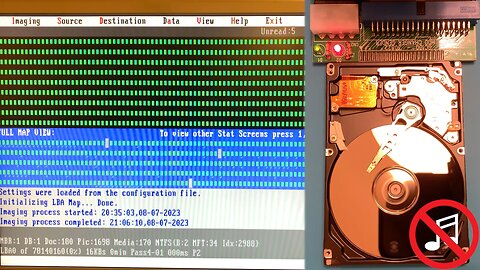 DeepSpar Disk Imager 4: Imaging a 2004 Fujitsu 40GB PATA 2.5-in Hard Drive Default Settings No Music