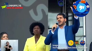 Ministro de Lula é vaiado ao citar presidente Lula em marcha pra Jesus