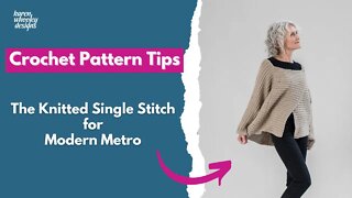 Learn the Knitted Single Stitch for Modern Metro