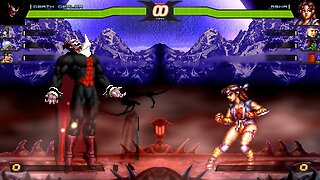 MUGEN - Death Dealer, Element, TRF2 Greed, Makoto Mizoguchi vs. Aska, Cammy, Reptile, Darkon - DL