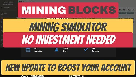 Get Ready To Earn Some Free Crypto! Mining Blocks Has A New Update That Will Boost Your Earnings.