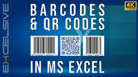Bulk Barcodes & QR Codes in Excel (FREE & Easy Method!)