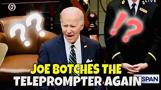 Joe Fought the Teleprompter, and the TELEPROMPTER WON! (reads “END of QUOTE” again)