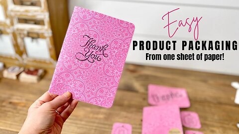 How to Make Product Packaging With 1 Sheet Of Scrapbook Paper