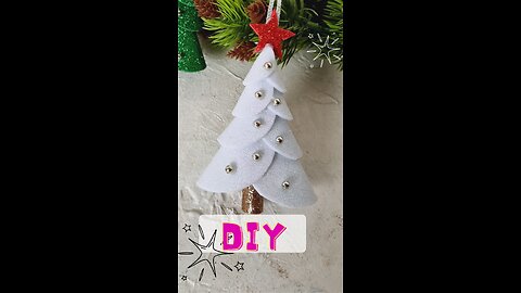 White Foam Christmas Tree - Christmas Decorations 2024 - Christmas Ornament Idea