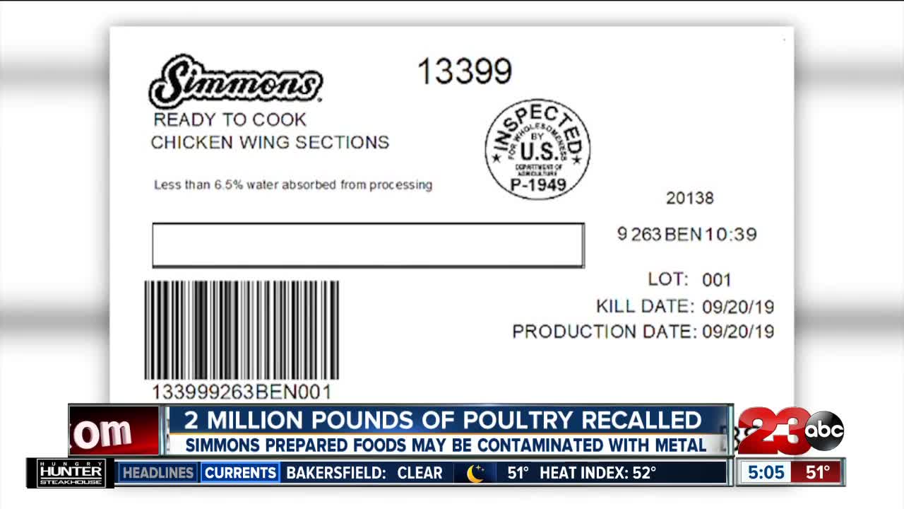 2 Million Pounds of Poultry Recalled