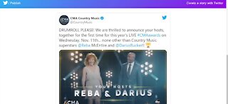 Reba McEntire and Darius Rucker host the CMA awards