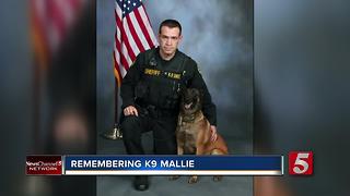 K9 Mallie Honored In Montgomery County