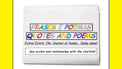 Funny news: Sea urchin end relationship with the starfish! [Quotes and Poems]