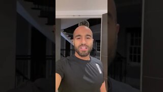 Lucas Moura mandando um recado pra torcida do São Paulo antes da final da Copa Sulamericana