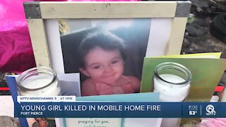 Young girl killed in Fort Pierce mobile home fire