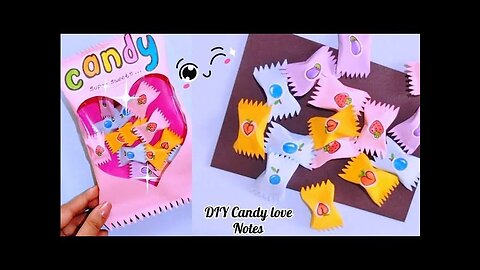 DIY Candy Love Note || gift idea sweetheart ☺️😘