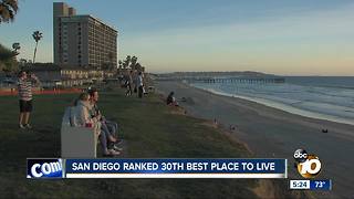 San Diego ranked 30th best place to live