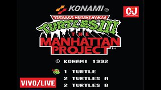 VIVO| Live com Tartarugas Ninjas Mutantes 3: Projeto Manhattan (NES)