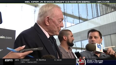 NFL LIVE | Marcus Spears reacts to Jerry Jones wants Cowboys trade in NFL Draft