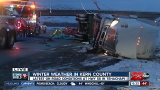 February 5th winter storms cause problems on Kern County roads
