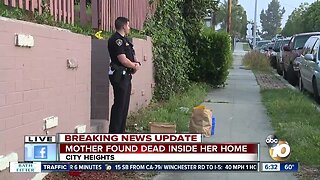 Woman found dead by daughter in City Heights home