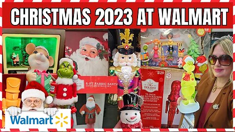 WALMART CHRISTMAS 2023 ✨️🎄 IN STORES NOW | 6 FOOT Red Nutcracker | Vintage Christmas | #walmart