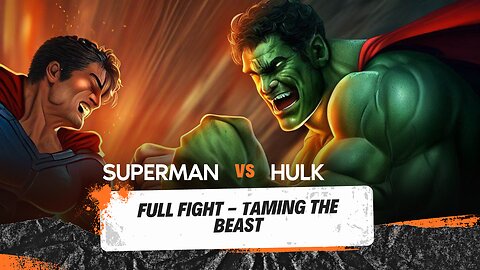 Superman Vs Hulk-Taming the Beast l Full Fight l Animation fan made