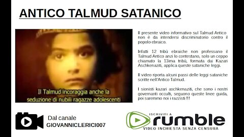 Perversioni dell'antico Talmud satanico