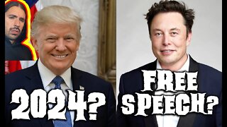 Trump 2024, Elon Musk Twitter Reign Begins & Says Alex Jones Is A “No”!
