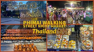 Phimai Night Market Walking Street - The Faith Of Phimai Festival - November 2023