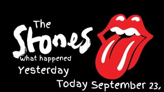 The Rolling Stones History What Happened Today September 23,