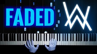 Faded - Alan Walker | EASY Piano - Hands Tutorial