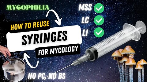 Easiest Way to Reuse Syringes in Mycology: Spore Syringe, Liquid Culture, Liquid Inoculant etc...