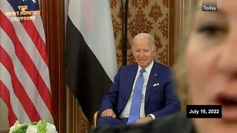 President UAE meets Biden to see his yelling handlers.