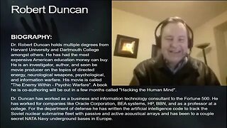 Dr Robert Duncan Brain Hacking, Synthetic Telepathy and Mind Control of Targeted Individuals