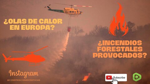 🔥🌳¿Olas de calor en Europa? o ¿incendios forestales provocados?🌴🔥
