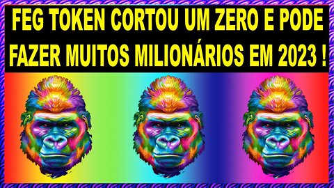 FEG TOKEN CORTOU UM ZERO E PODE FAZER MUITOS MILIONÁRIOS EM 2023 !