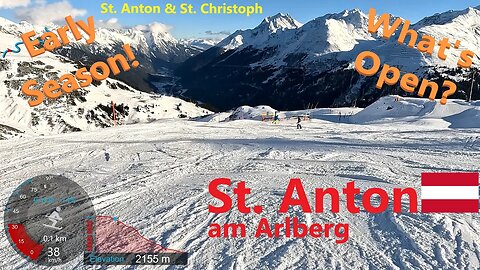 [4K] Skiing St. Anton am Arlberg and St. Christoph Early Season - What's Open? Austria, GoPro HERO11