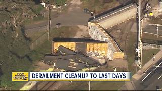 FRA investigating train derailment that caused molten sulfur leak in Lakeland