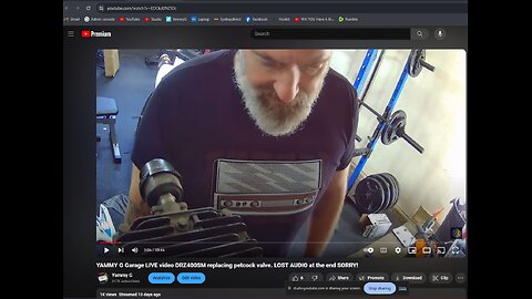 YAMMY G Garage LIVE video DRZ400SM replacing petcock valve. LOST AUDIO at the end SORRY!