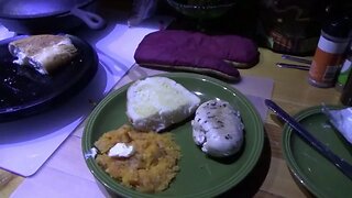 Off Grid Homestead Wood Stove Cooking Amazing Dinner pt2