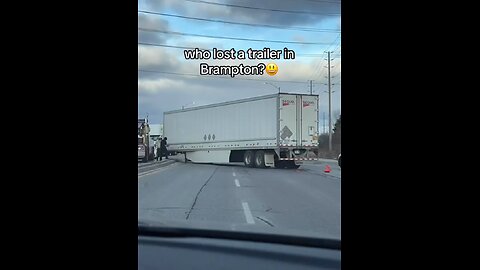 Brampton Trailer Gets Ejected